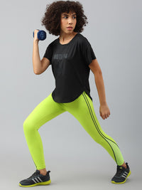 Thumbnail for MKH Women Typography Printed Dri-FIT Sports T-shirt - Distacart
