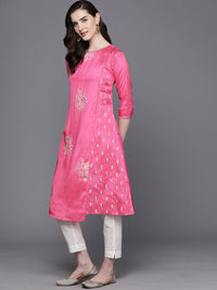 Thumbnail for Biba Ethnic Motifs Printed Layered Fusion Kurta - Distacart