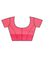 Thumbnail for Soch Pink & Silver-Toned Beads and Stones Saree - Distacart