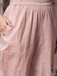 Thumbnail for Sangria Mauve coloured Floral Printed Pure Cotton Kurta with Churidar & With Dupatta - Distacart