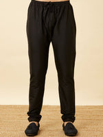 Thumbnail for Manyavar Black Panther Printed Mandarin Collar Kurta and Churidar - Distacart