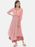 Thumbnail for Souchii Brown Printed Maxi Dress - Distacart