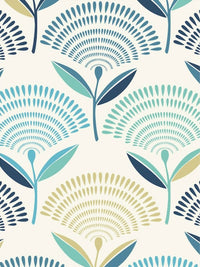 Thumbnail for Bajo's White & Green Ethnic Motifs 350 TC Cotton King Bedsheet with 2 Pillow Covers - Distacart