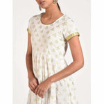 Thumbnail for Cheera Women's Beautiful Gold Ptint Back Dori Latkan Anarkali Kurta (CH040K)