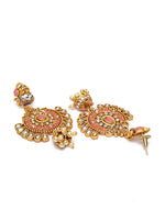 Thumbnail for Shining Diva Gold-Toned Dome Shaped Jhumkas - Distacart