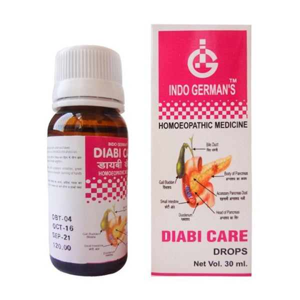 Indo German's Homeopathy Diabetic Care And Cure Drops - Distacart