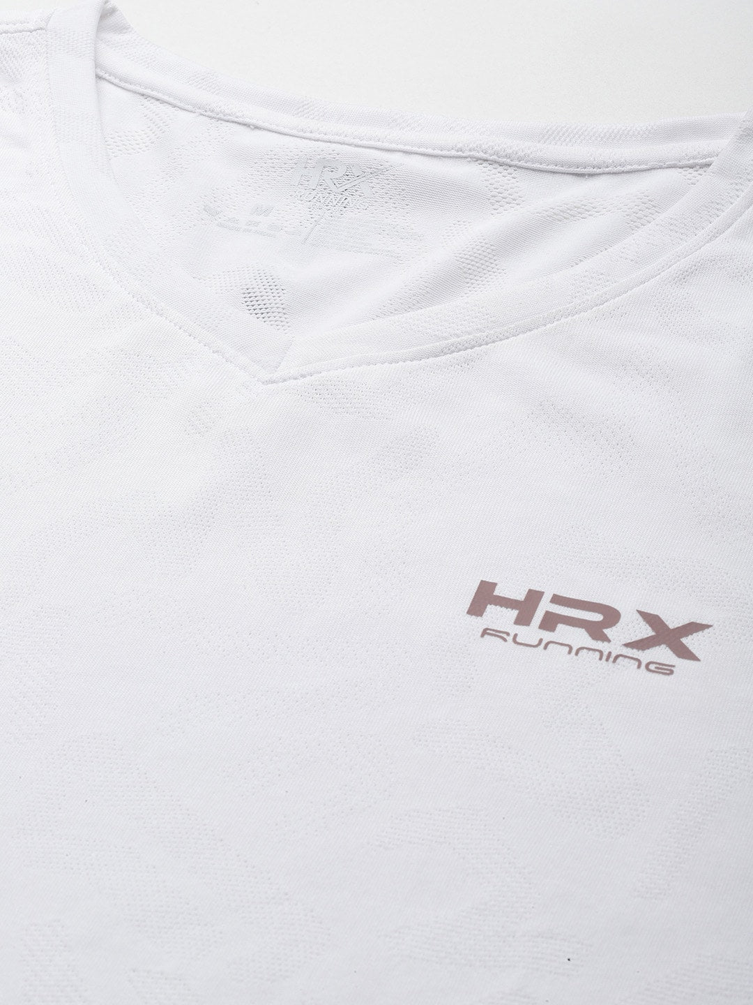 HRX by Hrithik Roshan Men Brand Logo Printed V-Neck Rapid-Dry Sports T-shirt - Distacart