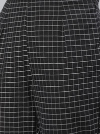 Thumbnail for Biba Women White & Black Striped Kurta with Trousers & Dupatta - Distacart