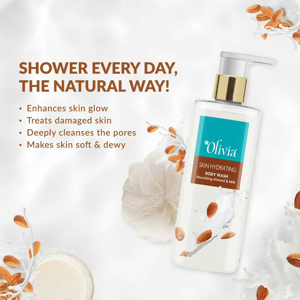 Olivia Skin Hydrating Body Wash Nourishing Almond & Milk - Distacart