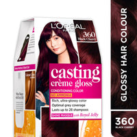 Thumbnail for L'Oreal Paris Casting Creme Gloss Conditioning Hair Color - 360 Black Cherry - Distacart
