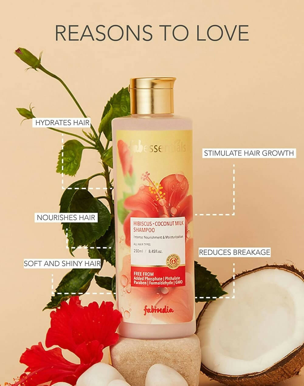 Fabessentials Hibiscus Coconut Milk Shampoo - Distacart