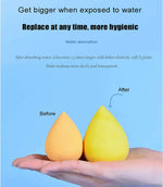 Thumbnail for Favon Pack of 5 Mini Beauty Sponge Blender Puffs for Small Applicating Areas - Distacart