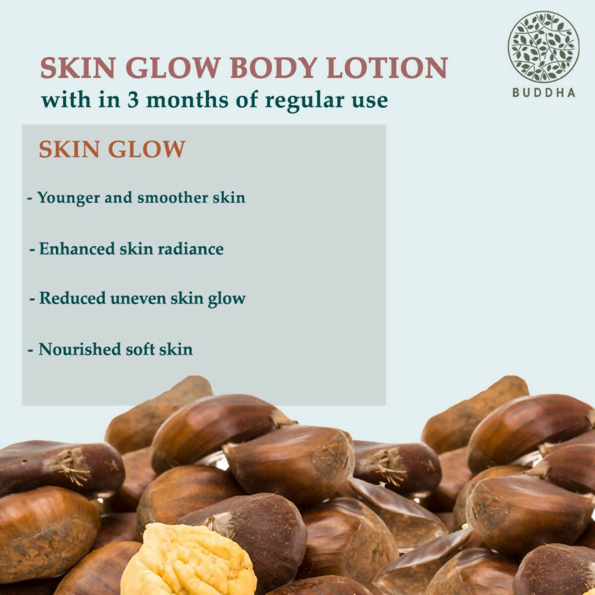 Buddha Natural Skin Glow Body Lotion - Helps To Hydrate and brighten skin Bring Natural Glow - Distacart