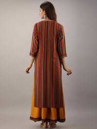 Thumbnail for Kalini Women Red Printed Kurta with Palazzos - Distacart