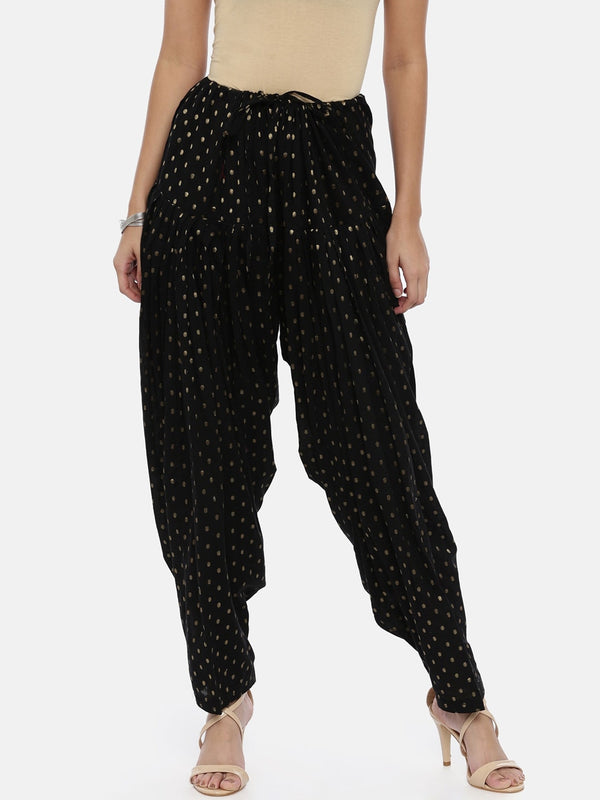 Souchii Black Woven Design Patiala - Distacart