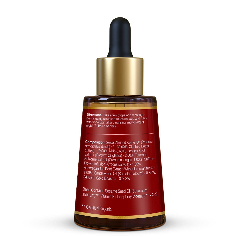 Forest Essentials Advanced Soundarya Age Defying Facial Serum With 24K Gold HOW TO USE
