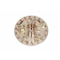 Thumbnail for Silver Plated OM Pooja Thali 1 Set 8 Pcs - Distacart