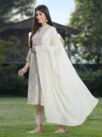 Thumbnail for Juniper Off White Rayon Festive Printed Skd For Women - Distacart