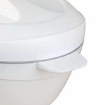 Thumbnail for Roti Plus Plastic Casserole with Lid - White & Grey Color Combination - Distacart