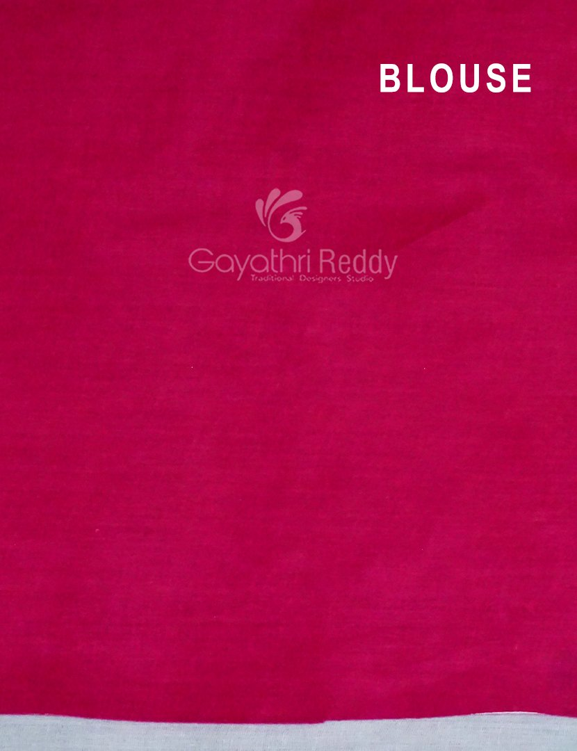 Block Print Light Pista Coloured Mulmul Cotton Saree By Gayathri Reddy Designer Studio - Distacart