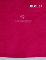 Thumbnail for Block Print Light Pista Coloured Mulmul Cotton Saree By Gayathri Reddy Designer Studio - Distacart