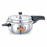 Thumbnail for Prestige Deluxe Alpha Stainless Steel Deep Pan Pressure Cooker, 5 Litres, Silver - Distacart
