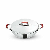 Thumbnail for Stainless Steel Kadai with Lid - 2.5 Litres - Distacart