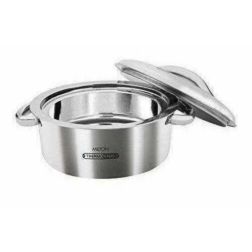 Stainless Steel Casserole, 1.5 Litres, Silver - Distacart