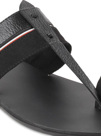 Thumbnail for Mochi Black Leather Comfort Sandals - Distacart