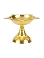 Thumbnail for Spillbox Gold-Toned Brass Diya Pooja Essential - Distacart