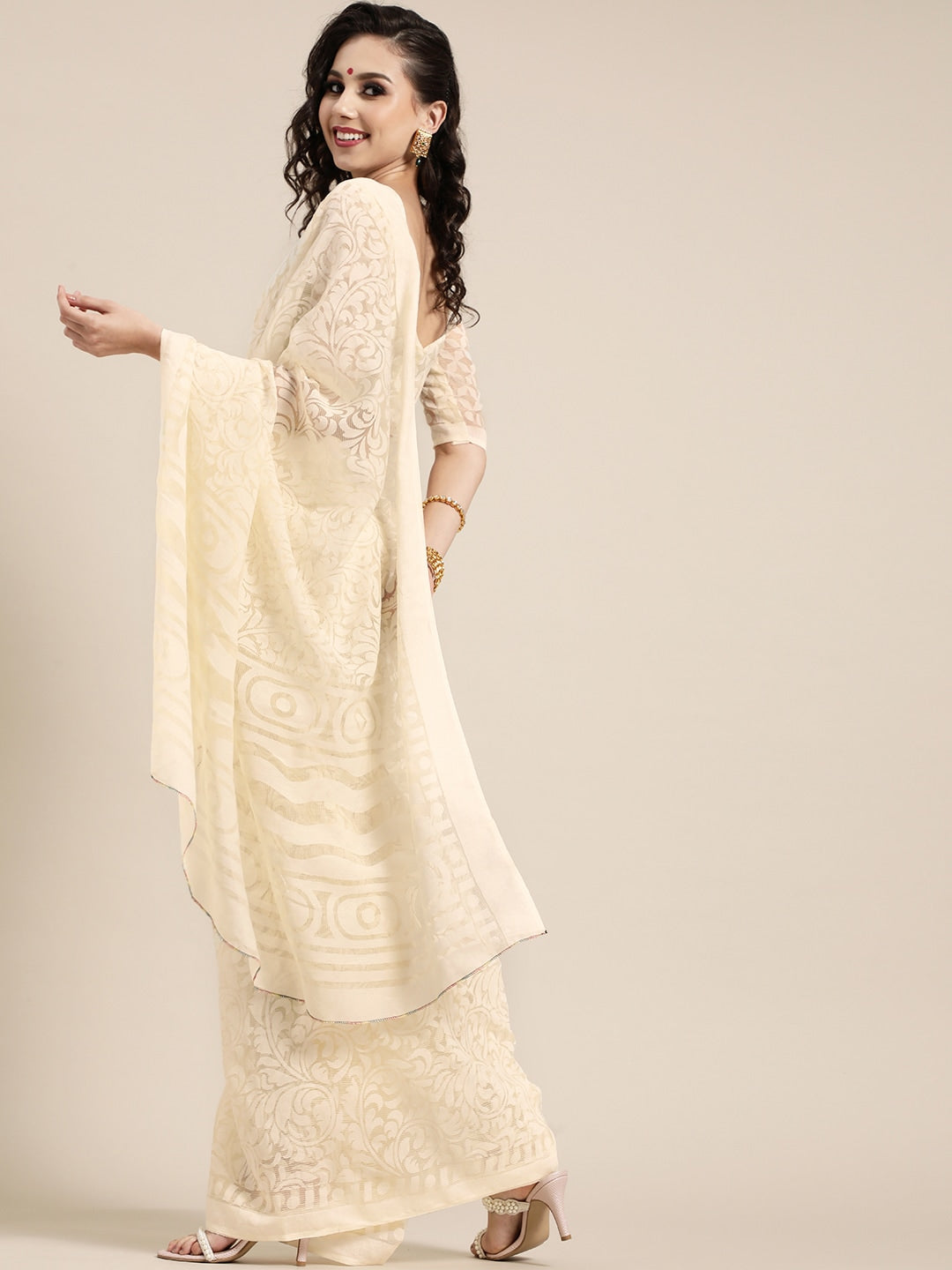 Saree Mall Ethnic Motifs with Sleek border Saree For Women - Distacart