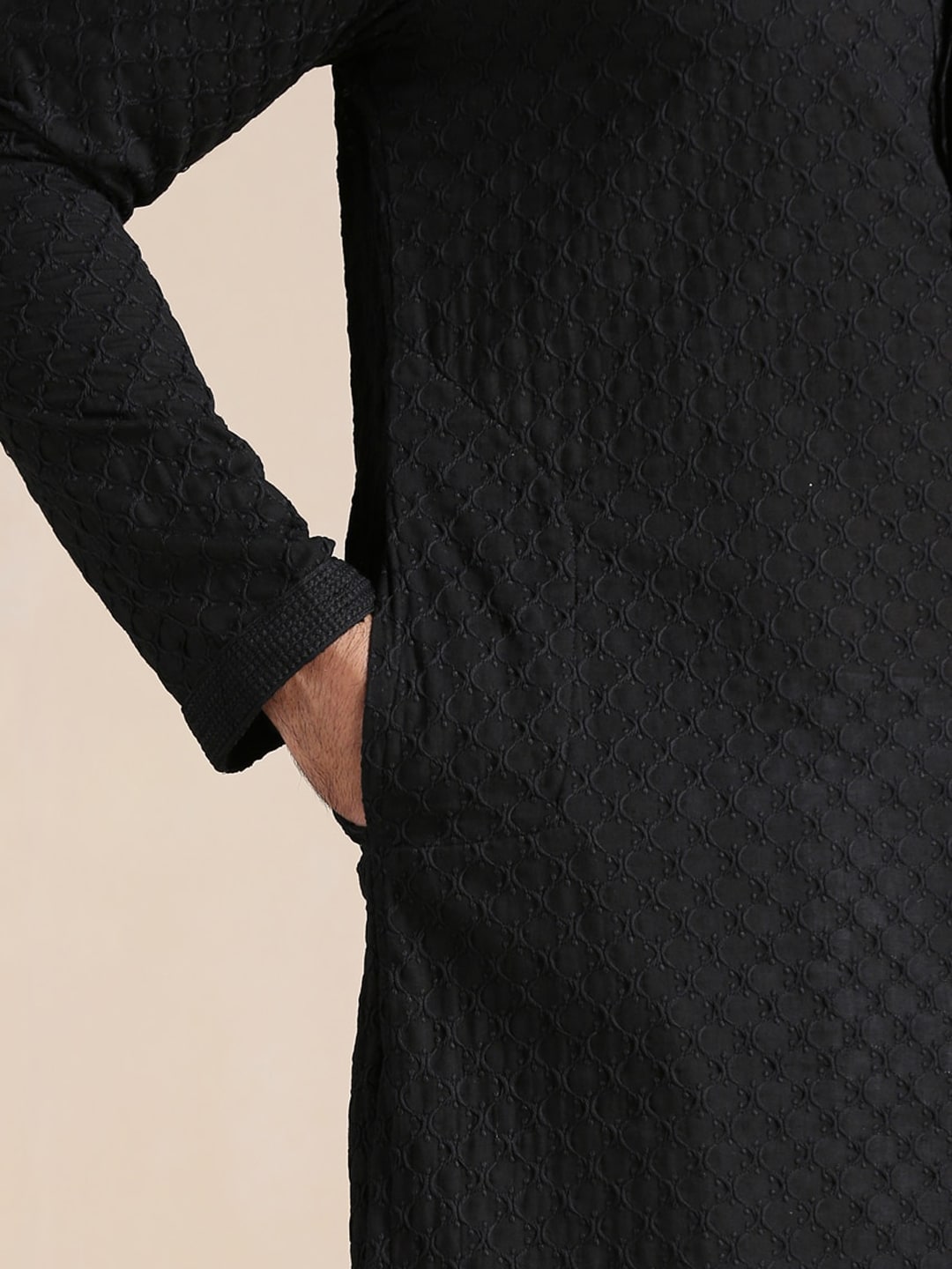 Manyavar Men Embroidered Kurta with Pyjamas - Distacart