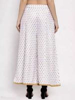 Thumbnail for PAVONINE White Color Rayon Fabric Sun Print Palazzo For Women - Distacart