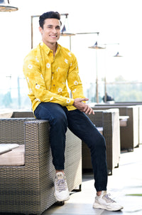 Thumbnail for NOZ2TOZ Men Spread Collar Tie Dye Casual Cotton Shirt - Musterd - Distacart