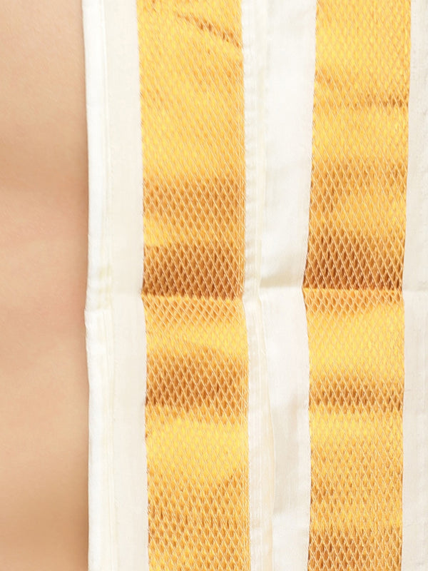 Sethukrishna Cream-Coloured Solid Dhotis For Men - Distacart