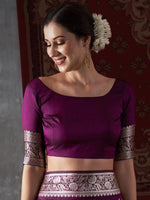 Thumbnail for Mitera Ethnic Motifs Woven Design Zari Kanjeevaram Saree - Distacart