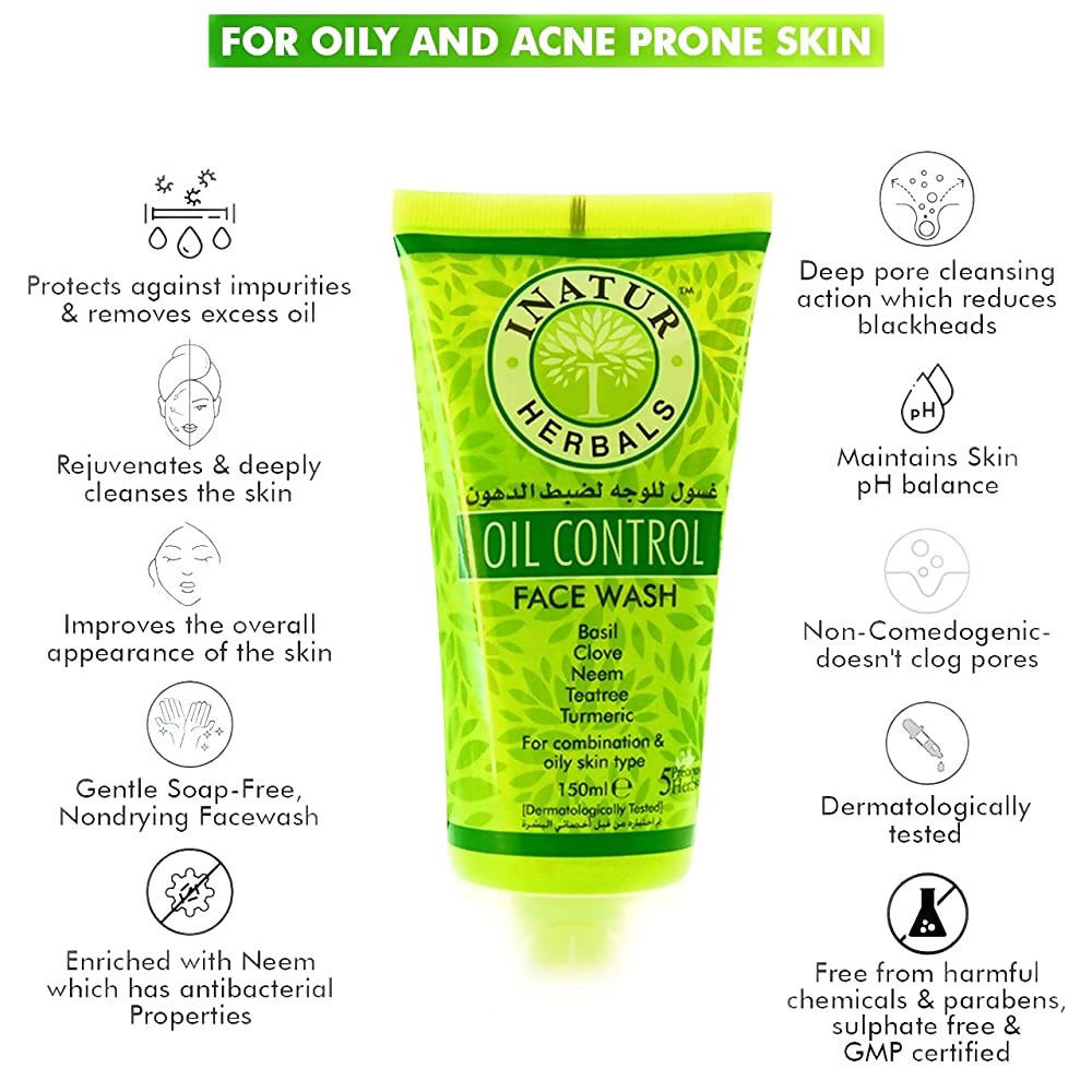 Inatur Oil Control Face Wash