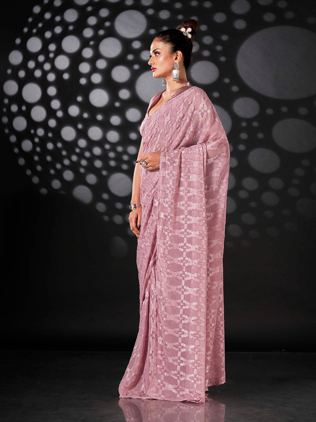 Tikhi Imli Embellished Saree - Distacart