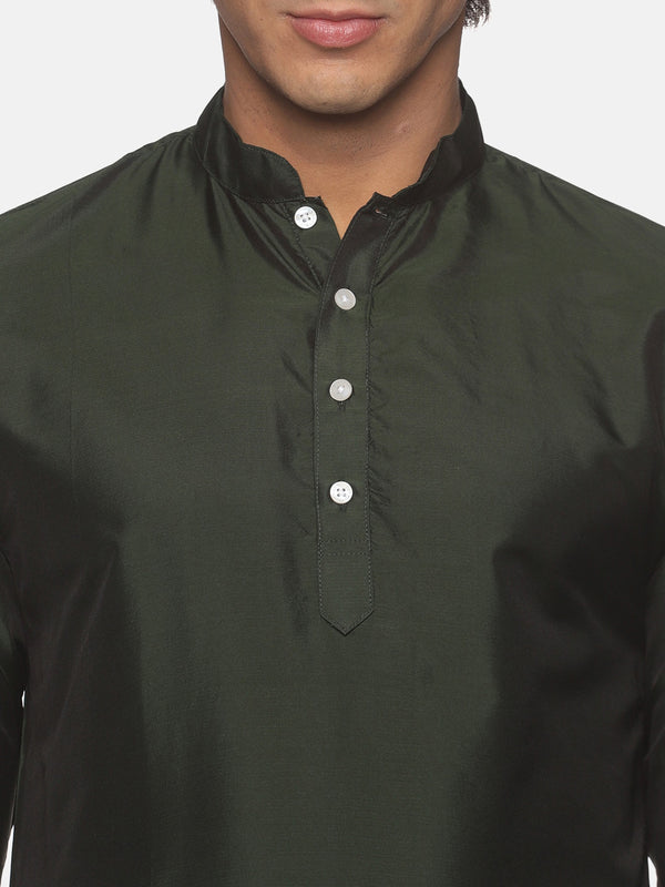 Sethukrishna Mens Green Kurta with Pyjamas - Distacart