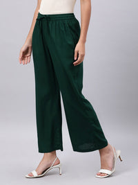 Thumbnail for Souchii Green Liva Ethnic Palazzos - Distacart