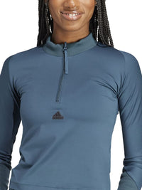 Thumbnail for Adidas W Z.N.E. LS High Neck Slim-Fit T-Shirt - Distacart