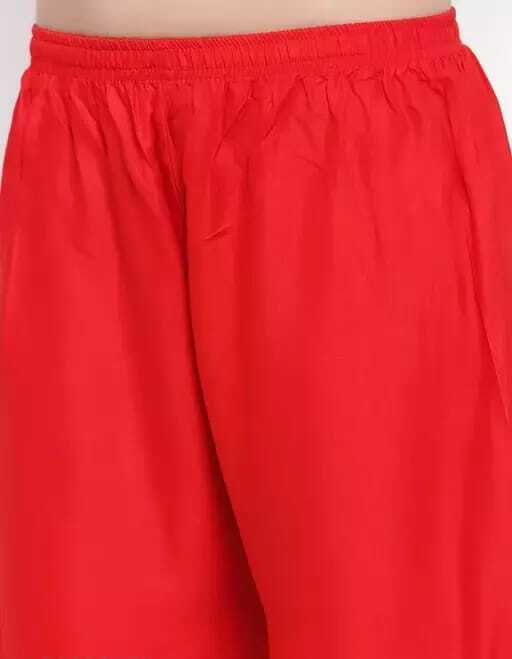 PAVONINE Red Color Rayon Fabric Zig-Zag Printed Palazzo For Women - Distacart