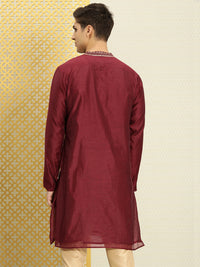 Thumbnail for House of Pataudi Men Yoke Design Long Sleeves Jashn Kurta - Distacart