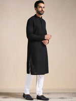 Thumbnail for Manyavar Men Embroidered Kurta with Pyjamas - Distacart