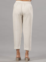 Thumbnail for Juniper Woemen Natural Rayon Flex Solid Pants - Distacart