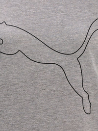 Thumbnail for Puma Women Grey Melange & Black Performance Heather Cat Training Tee - Distacart
