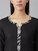 Thumbnail for Khushal K Women Black & Grey Printed Kurta with Palazzos - Distacart