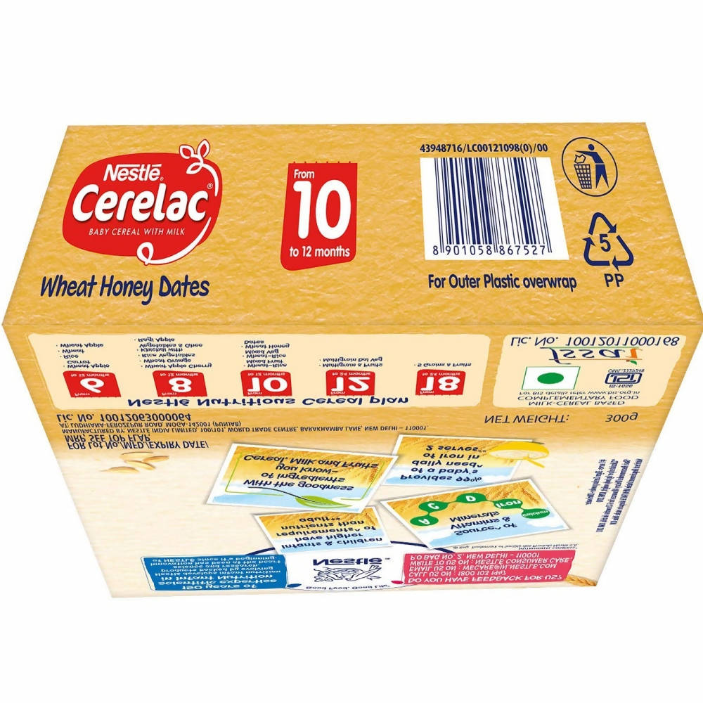 Nestle Cerelac Baby Cereal with Milk - Wheat Honey Dates - Distacart