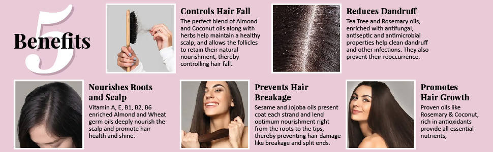 Moha 5 in 1 Hair Oil benefita