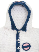 Thumbnail for Chutput Kids Woollen Hand Knitted Tacky Design Sweater For Baby Boys - White - Distacart